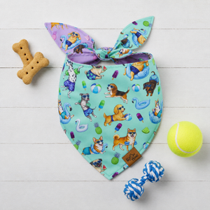 Endless Pawty Reversible Dog Bandana