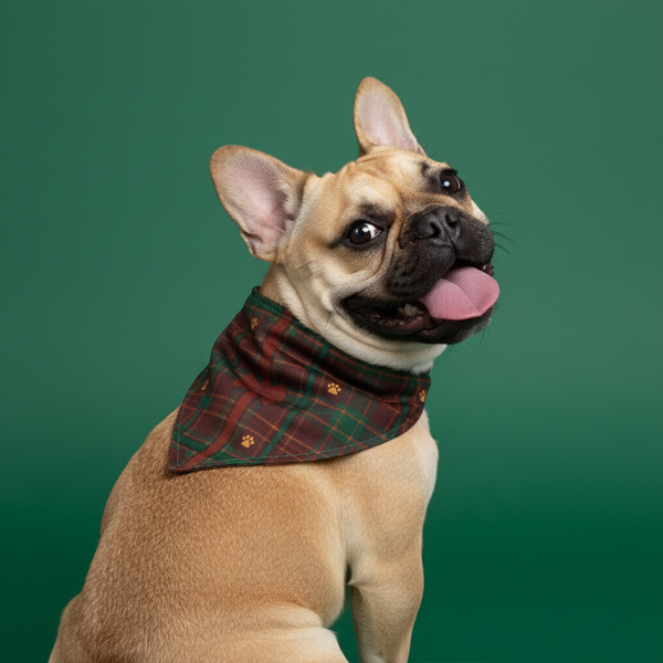 Bandana réversible pour chien Bark The Halls