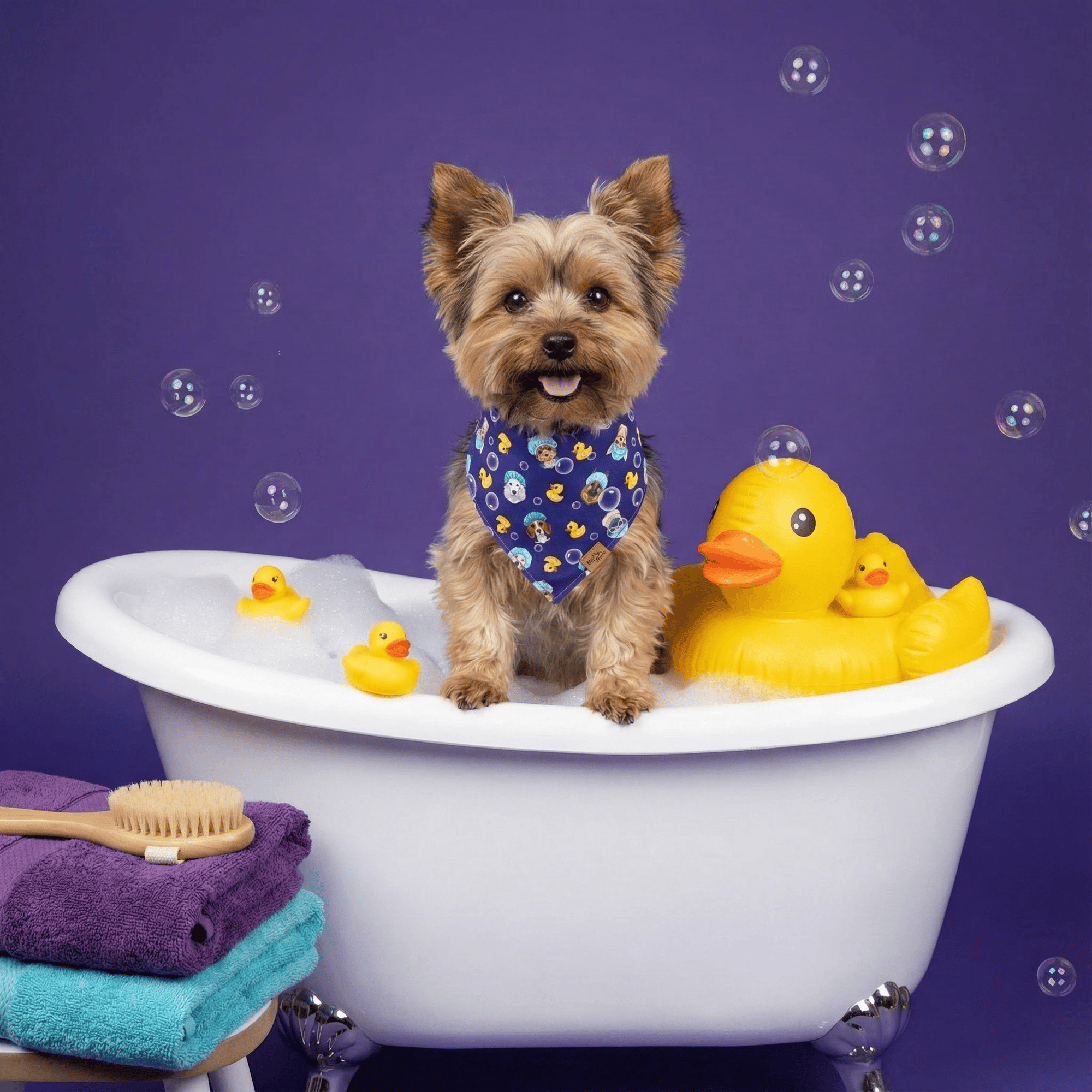 Barky Ducky Reversible Dog Bandana