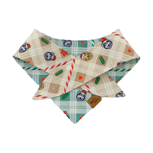 Candy Cane Tails Reversible Dog Bandana