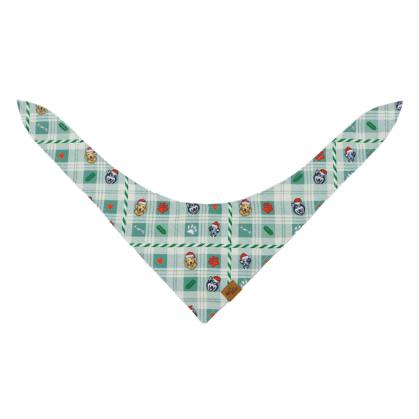 Candy Cane Tails Reversible Dog Bandana