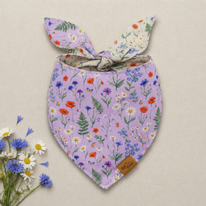 Wildflower Meadow Reversible Dog Bandana
