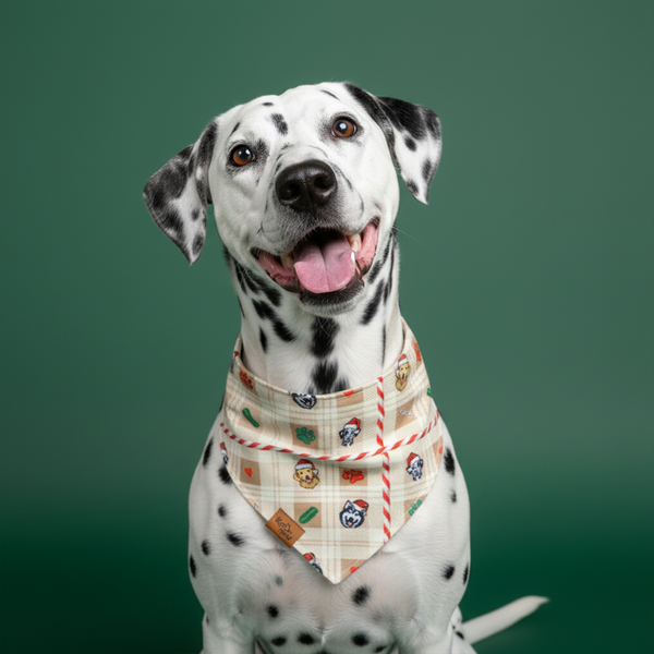 Candy Cane Tails Reversible Dog Bandana