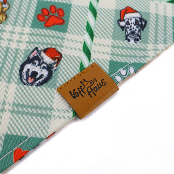 Candy Cane Tails Reversible Dog Bandana