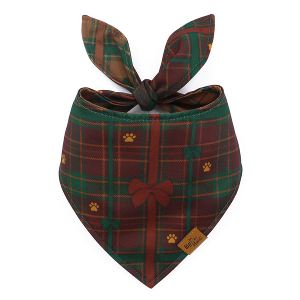 Bandana réversible pour chien Bark The Halls