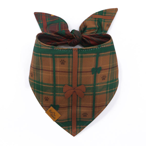 Bandana réversible pour chien Bark The Halls