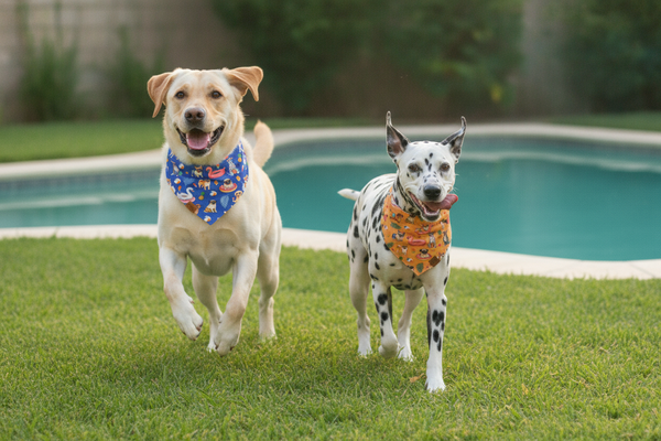 Pool Pawty Reversible Dog Bandana
