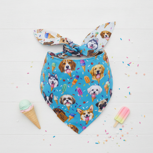 Scoops & Snoots Reversible Dog Bandana