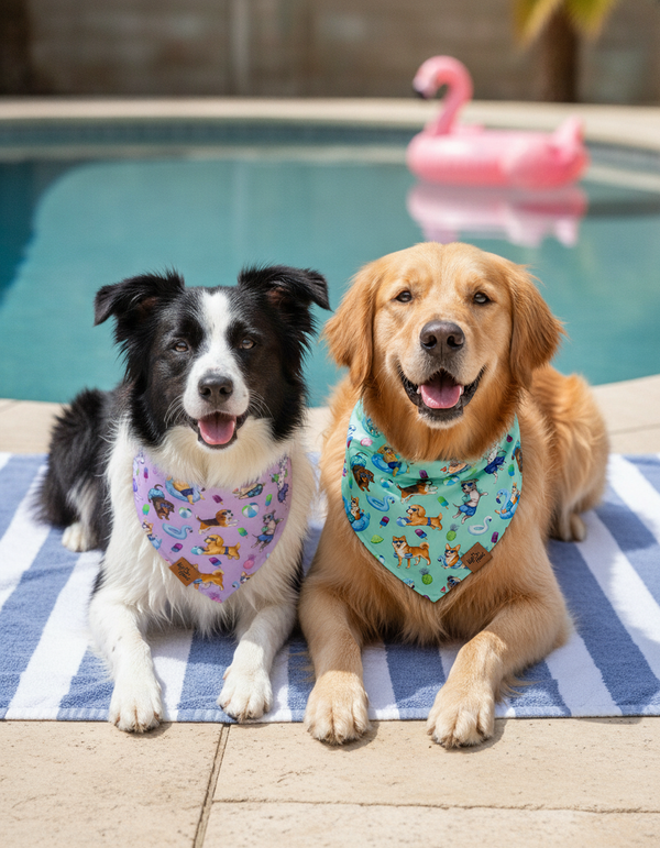 Endless Pawty Reversible Dog Bandana